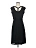 BCBGMAXAZRIA 100% Polyester Solid Black Cocktail Dress Size 4 - photo 1