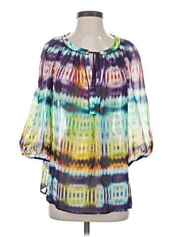 Trina Turk 3/4 Sleeve Silk Top (view 1)