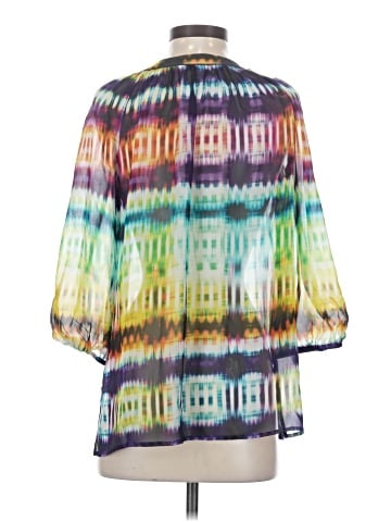 Trina Turk 3/4 Sleeve Silk Top (view 2)