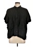 Everlane 100% Linen Black Short Sleeve Blouse Size 12 - photo 1