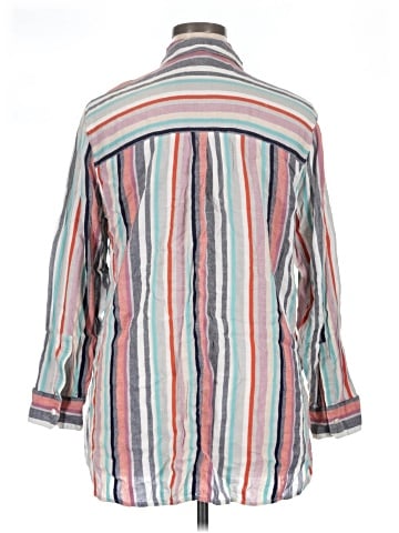 Caslon 3/4 Sleeve Button-Down Shirt (view 2)