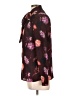 Halogen 100% Polyester Floral Burgundy Long Sleeve Blouse Size S - photo 5