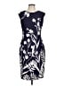 Vince Camuto Floral Tropical Blue Cocktail Dress Size 10 - photo 1