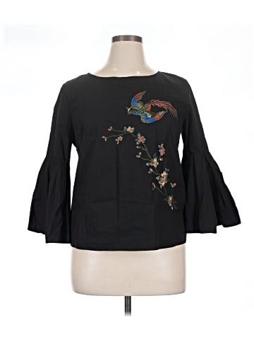 Jealous Tomato 3/4 Sleeve Blouse (view 1)