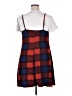 Justify Plaid Red Casual Dress Size XL - photo 2