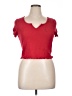 Shein Curve Red Short Sleeve Top Size 16 Plus (2) - photo 1