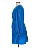 Armani Exchange 100% Polyester Solid Blue Casual Dress Size 16 - photo 5