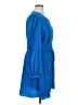 Armani Exchange 100% Polyester Solid Blue Casual Dress Size 16 - photo 4