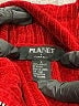 Planet 100% Acrylic Red Cardigan Size S - photo 7