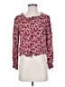 Intermix Burgundy Long Sleeve Blouse Size S - photo 1