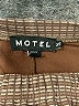 Motel 100% Polyester Houndstooth Gray Brown Casual Pants Size XS - photo 7