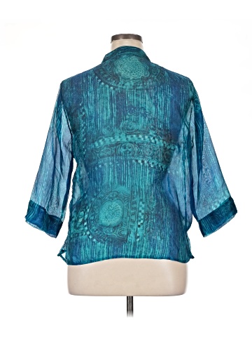 Chico's 3/4 Sleeve Silk Top (view 2)