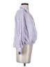Zara 100% Polyester Stripes Purple 3/4 Sleeve Blouse Size S - photo 4
