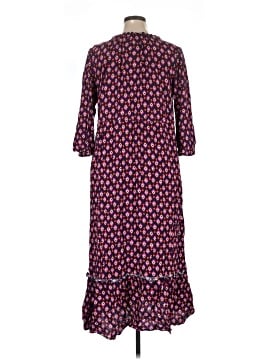 croft and barrow maxi dress Women's Croft & Barrow Y-Neck Maxi Shirtdress Color: Rust Blooms Size: XX  LARGE