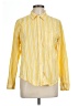Old Navy 100% Cotton Stripes Yellow Long Sleeve Button-Down Shirt Size L - photo 1