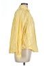 Old Navy 100% Cotton Stripes Yellow Long Sleeve Button-Down Shirt Size L - photo 4