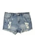 Almost Famous Blue Denim Shorts Size 13 - photo 1