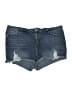 SOFIA Blue Denim Shorts Size 24 waist - photo 1