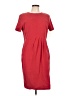 Neiman Marcus 100% Silk Solid Red Casual Dress Size 12 - photo 1