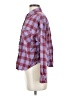 Forever 21 Plaid Burgundy Long Sleeve Button-Down Shirt Size S - photo 5