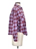 Forever 21 Plaid Burgundy Long Sleeve Button-Down Shirt Size S - photo 4