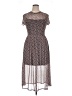 AUW Print Brown Casual Dress Size XL - photo 1