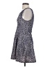 Sequin Hearts Animal Print Blue Cocktail Dress Size S - photo 5