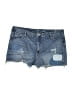 Old Navy Graphic Blue Denim Shorts Size 22 - photo 1