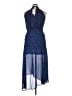 MNG 100% Polyester Polka Dots Blue Cocktail Dress Size XL - photo 2