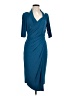 Kiyonna Solid Teal Cocktail Dress Size 10 - 12 Plus - photo 1