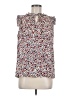 Zac & Rachel 100% Polyester Floral Ivory Sleeveless Blouse Size M - photo 1
