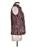 Tommy Hilfiger Paisley Burgundy Sleeveless Blouse Size L - photo 4