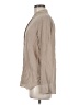 Everlane 100% Silk Tan Long Sleeve Silk Top Size 6 - photo 5