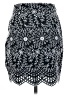 Ann Taylor LOFT 100% Polyester Paisley Black Casual Skirt Size 0 Petite - photo 2