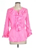 Boston Proper Solid Pink 3/4 Sleeve Blouse Size 10 - photo 1