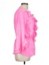 Boston Proper Solid Pink 3/4 Sleeve Blouse Size 10 - photo 4
