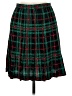 Carlisle 100% Silk Plaid Green Silk Skirt Size 8 - photo 1