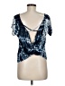 Rolla Coster Tie-dye Blue Short Sleeve Top Size M - photo 2