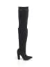 Bamboo Black Boots Size 6 1/2 - photo 1
