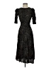 Halogen 100% Viscose Animal Print Black Cocktail Dress Size XXS - photo 1