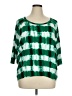 MICHAEL Michael Kors Tie-dye Green 3/4 Sleeve Top Size XL - photo 1