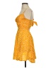 Unbranded 100% Polyester Polka Dots Yellow Casual Dress Size XXS (estimated) - photo 5