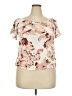 Knox Rose 100% Rayon Ivory Short Sleeve Blouse Size XXL - photo 1
