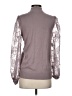 Absolutely Famous Gray Long Sleeve Blouse Size S - photo 2