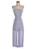 Garage 100% Rayon Stripes Blue Jumpsuit Size S - photo 1
