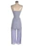 Garage 100% Rayon Stripes Blue Jumpsuit Size S - photo 2