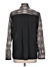T Tahari 100% Polyester Gray Long Sleeve Blouse Size L - photo 2