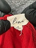 Lena Red 3/4 Sleeve Blouse Size S - photo 4