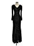 Xscape 100% Polyester Solid Black Cocktail Dress Size 4 - photo 1