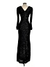 Xscape 100% Polyester Solid Black Cocktail Dress Size 4 - photo 2